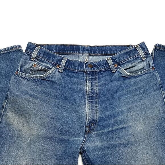 VINTAGE Levi's 509 Orange Tab Distressed Jeans - Picture 4 of 16